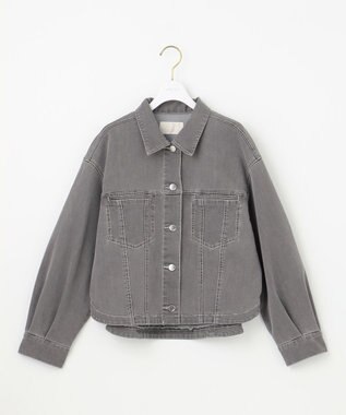 ANY SIS 【洗える】ストレッチライトデニム ジャケット グレー