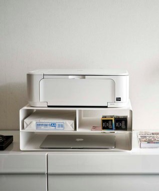 tower ツーウェイプリンター収納ラック タワー ホワイト ホワイト