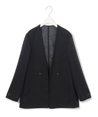 ICB 【一部カラーのみ接触冷感・洗える】UnleashLite ノーカラージャケット ブラックメッシュ系