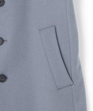 JOSEPH HOMME グロッシーウール　チェスターコート サックスブルー系