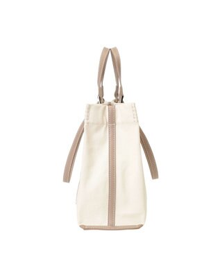 LA BAGAGERIE 【veganview】w handle canvas tote グレージュ
