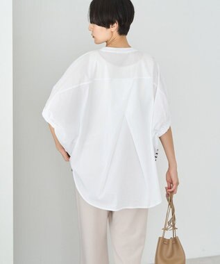 AMERICAN HOLIC 異素材ドッキングドルマンプルオーバー Off White