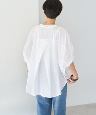 AMERICAN HOLIC 異素材ドッキングドルマンプルオーバー Off White