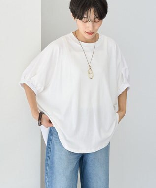 AMERICAN HOLIC 異素材ドッキングドルマンプルオーバー Off White