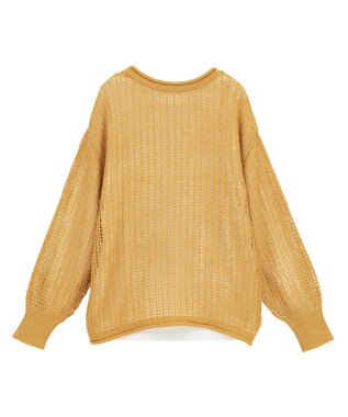 Green Parks ＳＥＴ２点２ｗａｙシャーリングニット＋インナー Orange