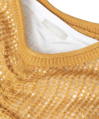 Green Parks ＳＥＴ２点２ｗａｙシャーリングニット＋インナー Orange