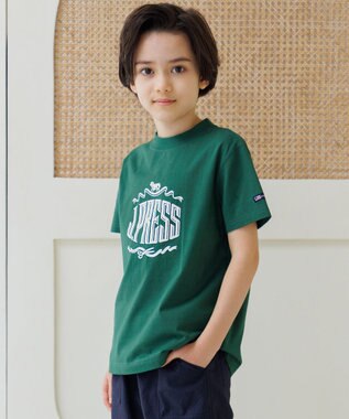 J.PRESS KIDS  【90-130cm】 50/2天竺ロゴＴシャツ