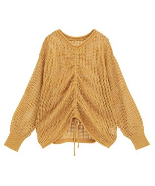 Green Parks ＳＥＴ２点２ｗａｙシャーリングニット＋インナー Orange