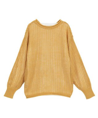 Green Parks ＳＥＴ２点２ｗａｙシャーリングニット＋インナー Orange