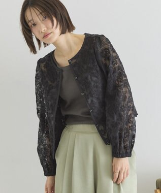 AMERICAN HOLIC 【前後2WAY】シアーレースブラウス