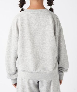 OP／FILA 【FILA】モノクロカラークルーネックスウェット/キッズ 杢グレー