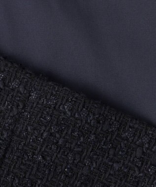 組曲 【KUMIKYOKU NAVY】ファンシーツイード 2WAYジャケット ネイビー系