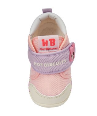MIKI HOUSE HOT BISCUITS 【11.5-13.5cm】モチーフ付き ファーストシューズ ピンク