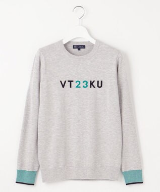 23区GOLF 【WOMEN】ロゴニット 着回しOK 動きやすさ◎ 厚すぎないからロングシーズン着用できる ライトグレー系