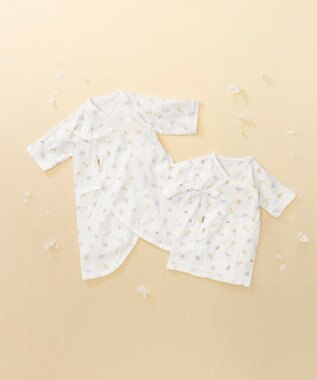 MIKI HOUSE HOT BISCUITS 肌着セット 通年用(総柄)