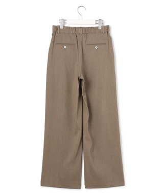 23区 【CanCam・CLASSY.掲載】リネンレーヨンストレッチ ワイドパンツ モカ系