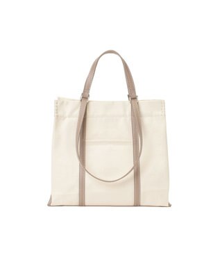 LA BAGAGERIE 【veganview】w handle canvas tote グレージュ