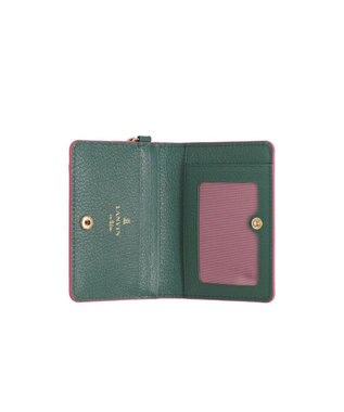 LANVIN en Bleu リム リール付き2面パスケース ダークグリーン