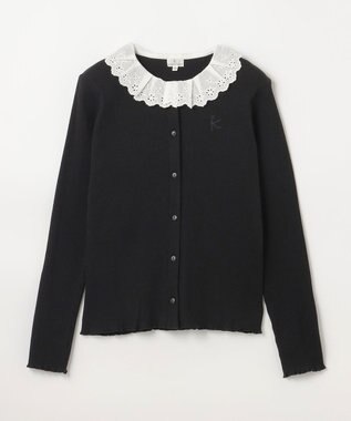 組曲 KIDS 【150-160㎝】フリルリブ2WAY トップス ブラック系