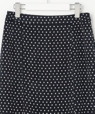 J.PRESS LADIES 【洗える】ジオメトリック マーメイド スカート ネイビー系5