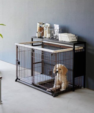 tower 伸縮ペットケージ上ラック タワー ブラック