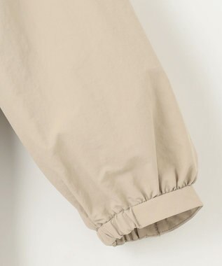 自由区 【撥水加工・UVケア・洗える】ライトグログランフーデッド コート ベージュ