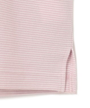 J.PRESS MEN 【大人気】アメリカンコットン鹿の子ボーダー バックブルポロシャツ ライラック系1