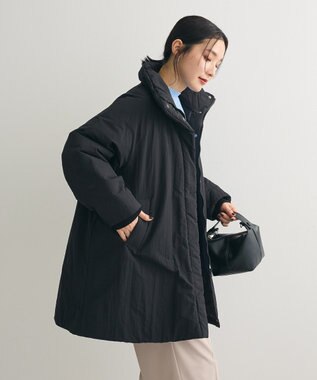 Green Parks シームレス中綿ドロストコート Black