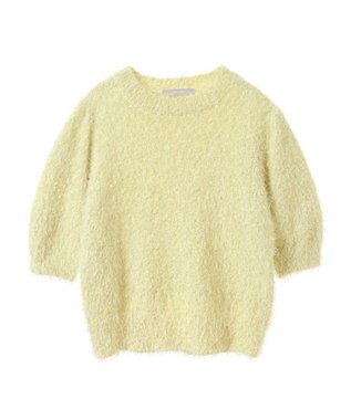 Green Parks ａ．ラメシャギーニットプルオーバー Yellow