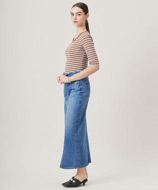 ICB 【洗える】ウォーターリサイクルデニム スカート ブルーデニム系