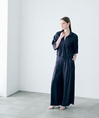 uncrave リヨセルデニム ワイドパンツ インディゴ