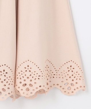 組曲 【洗える】ハイカウントジャージー フレアスカート ベージュ系