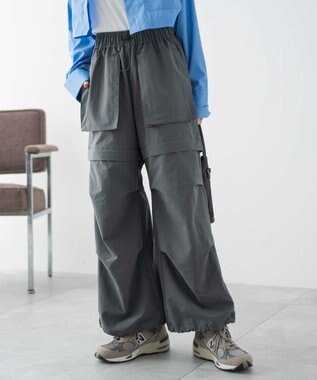 WEGO 2WAYパラシュートパンツ ダークグレー