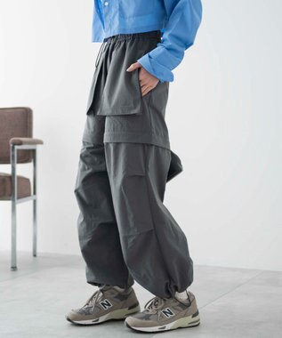 WEGO 2WAYパラシュートパンツ ダークグレー