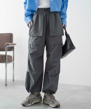 WEGO 2WAYパラシュートパンツ ダークグレー