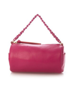 UNBILLION ペルケ perche / カラーチェーン筒形2wayショルダー ピンク