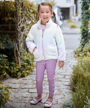 ANY KIDS キラキラパンプス レインボー