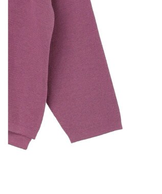 Green Parks 洗える　ミラノリブ編みニットプルオーバー Purple