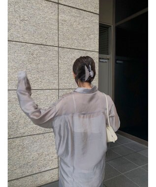 Green Parks ショルダースリット２ＷＡＹシャツ Gray