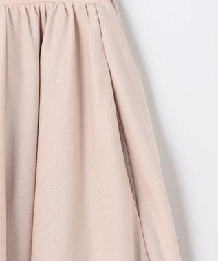 組曲 【洗える】ハイカウントジャージー フレアスカート ベージュ系