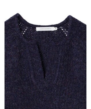 AMERICAN HOLIC ミックスヤーンカフタンニットプルオーバー Purple