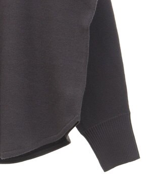 Green Parks もちやわロゴニットプルオーバー Charcoal Gray