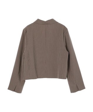 earth music&ecology ショートテーラードジャケット Check