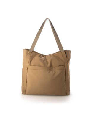 UNBILLION カシュカシュ cachecache / コード編みハンドルビッグナイロントート キャメル