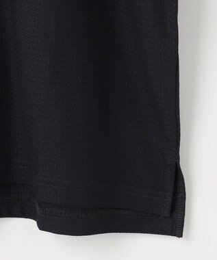 JOSEPH ABBOUD 【オリジナルジャージ生地/サラリ清涼/上質感】コンパクトブロックリンクス ドレス Ｔシャツ ネイビー系