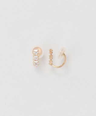 Phoebe 【K10】ストーンバーイヤリング　ゴールド ゴールド