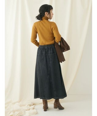 CRAFT STANDARD BOUTIQUE ウォッシャブルリブタートルニットプルオーバー Mustard