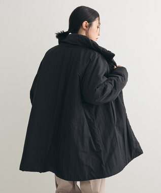 Green Parks シームレス中綿ドロストコート Black