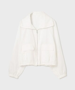 GRACE CONTINENTAL ブライトメッシュブルゾン ホワイト