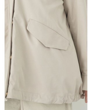 earth music&ecology マルチウェイマウンテンパーカー（ファー） Beige